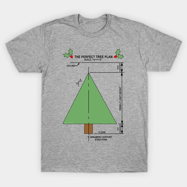 Perfect Christmas Tree T-Shirt by Barthol Graphics